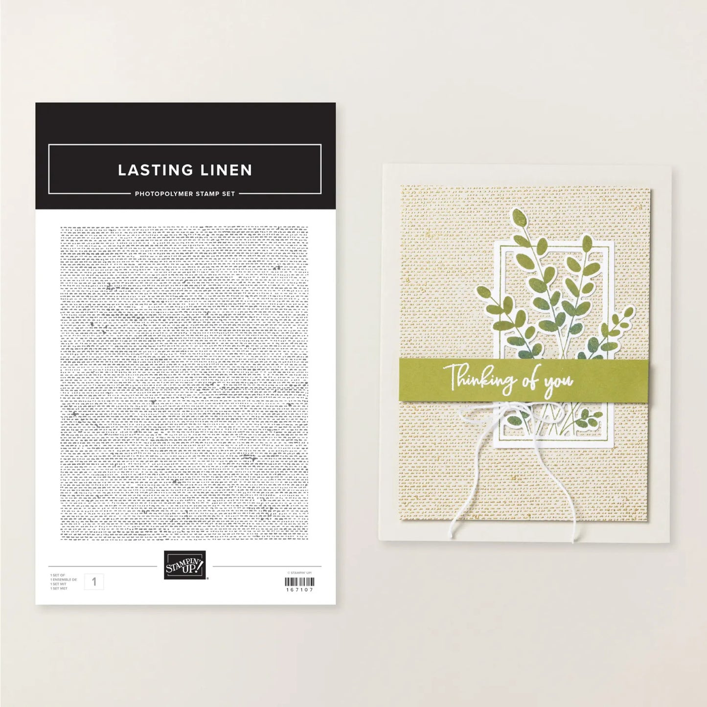 Stampin' Up! Lasting Linen Stamp Set