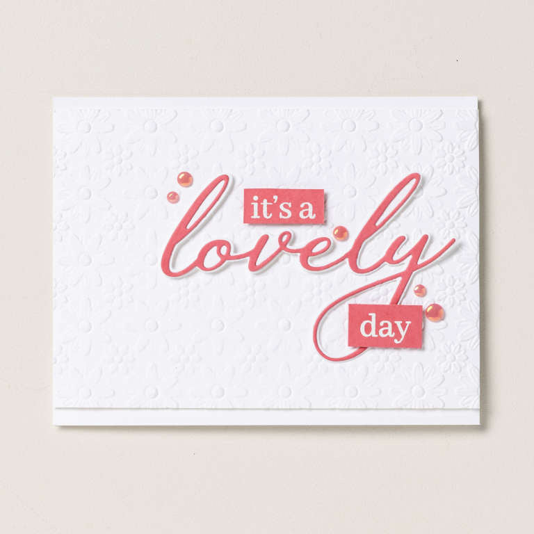 Stampin' Up! Lazy Day Embossing Folder