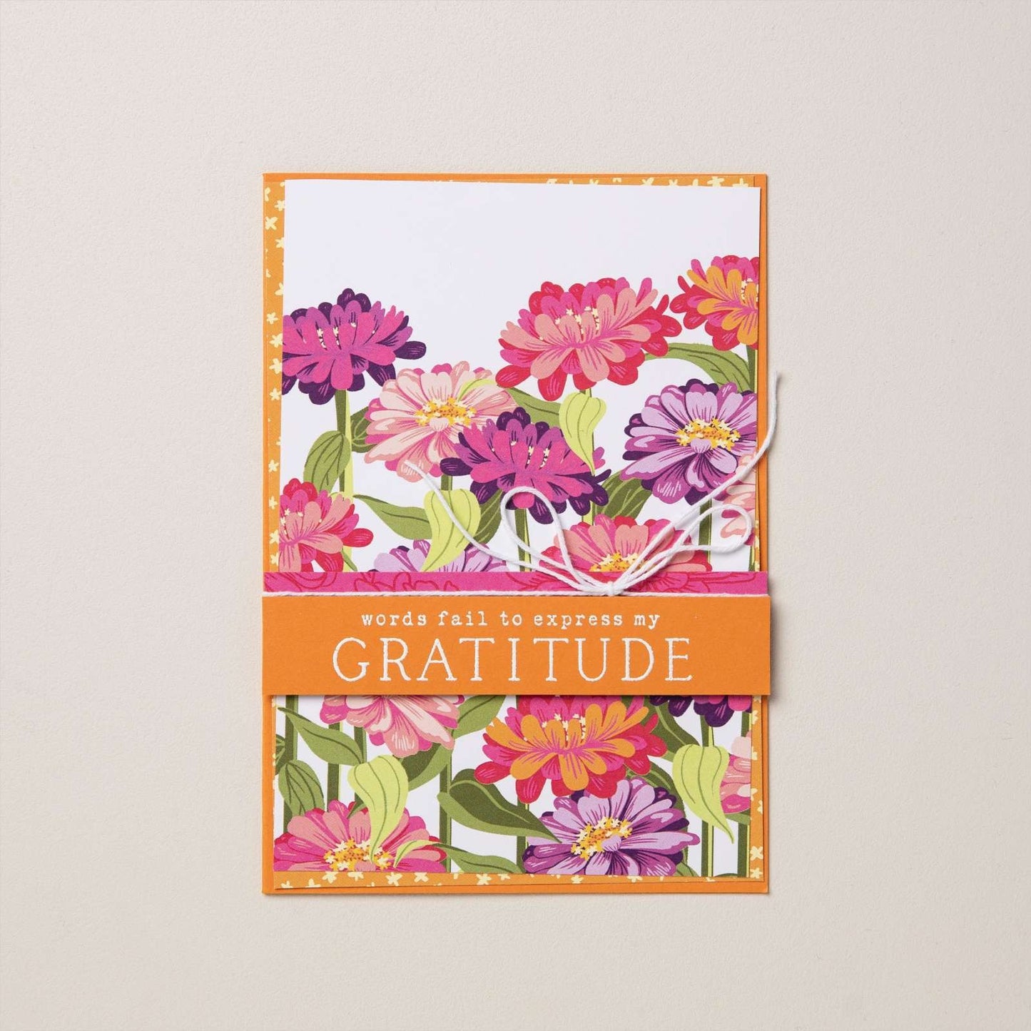 Stampin' Up! Flowering Zinnias DSP