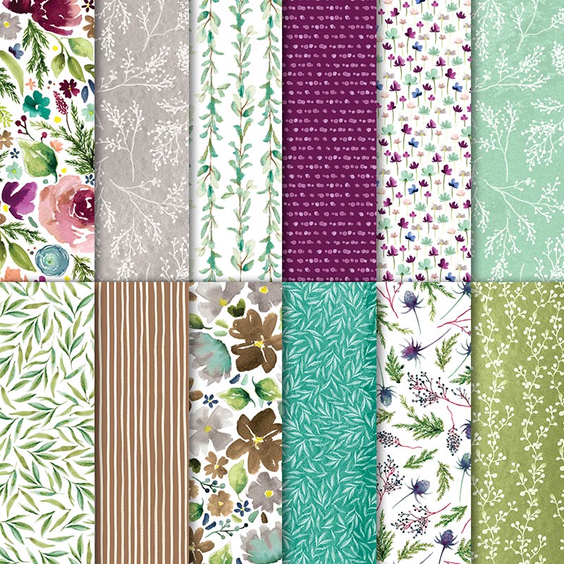 Stampin' Up! Frosted Floral DSP