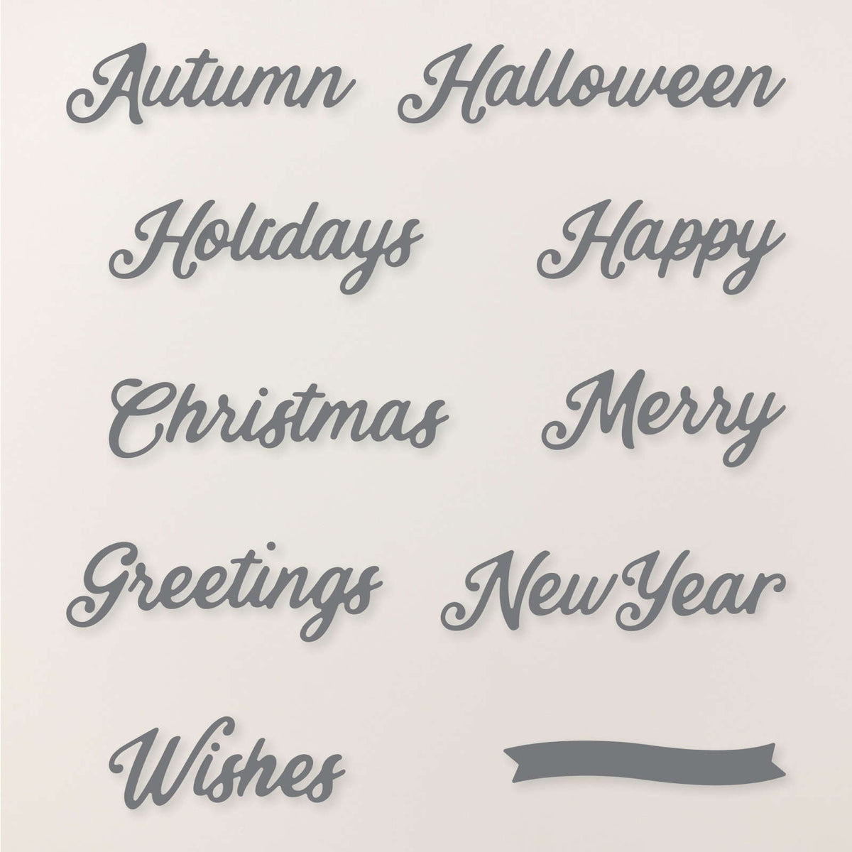 Stampin' Up! Words For the Season Dies