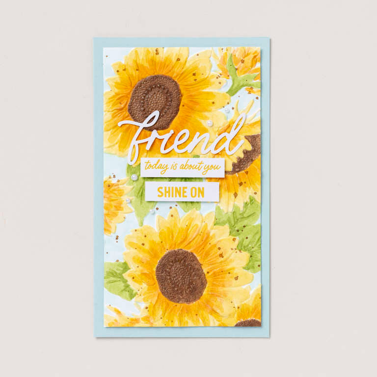 Stampin' Up! Sunflower 3D Embossing Folder