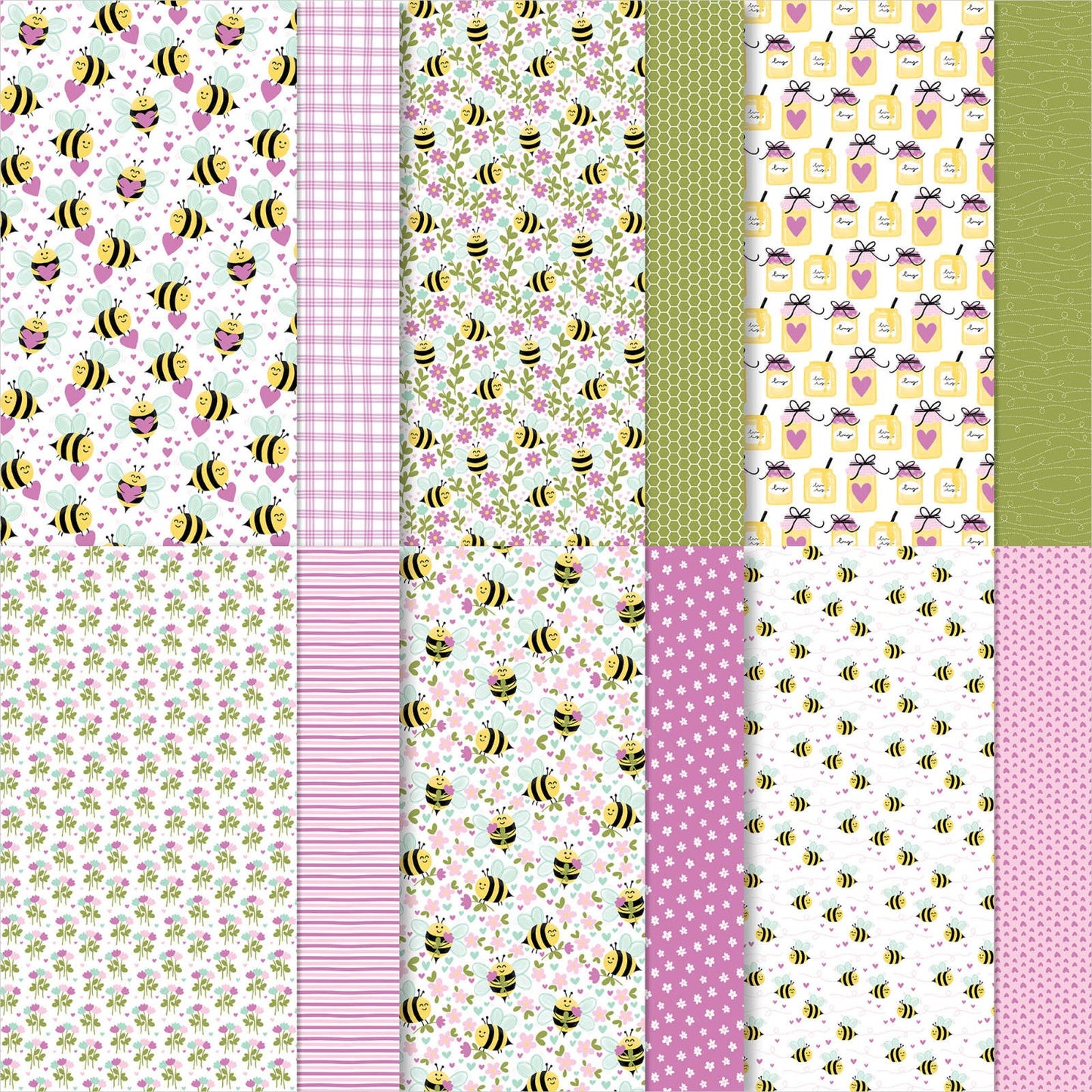 Stampin' Up! Cute As Can Bee DSP