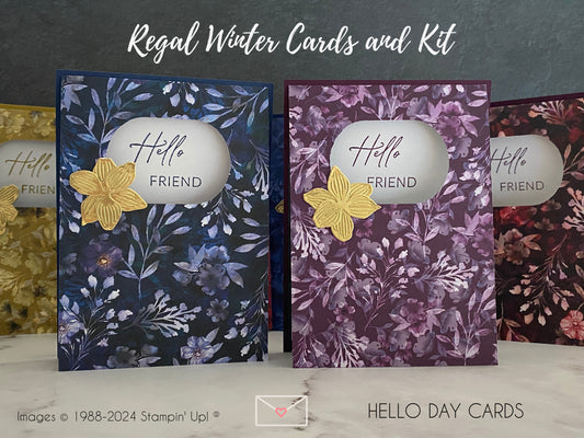 Hello Day Cards Regal Winter Card Kit