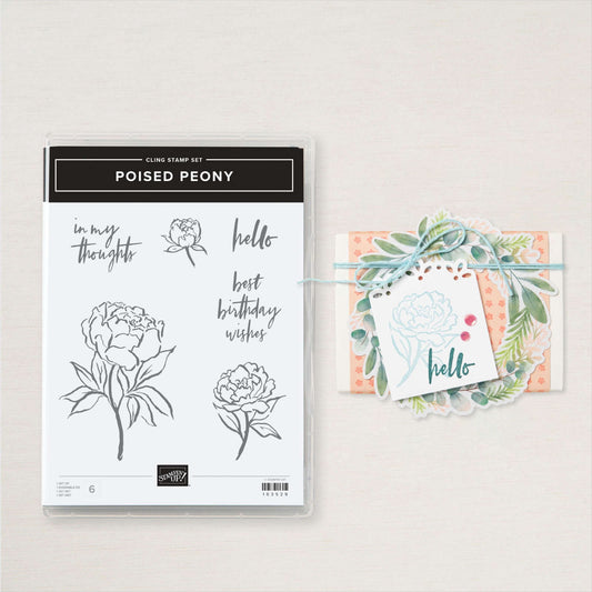 Stampin' Up! Poised Peony Stamp Set