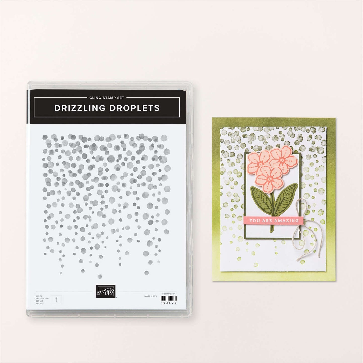 Drizzling Droplets Stamp Set