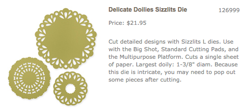 Stampin' Up! Delicate Doilies Bundle