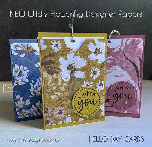 Hello Day Cards Wildly Flowering Pocket Card Kit