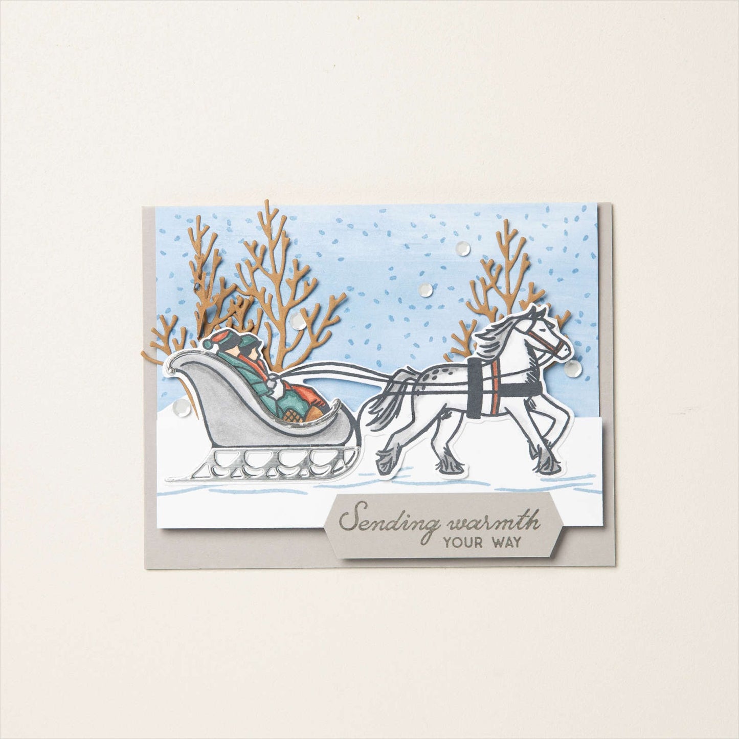 Stampin' Up! One Horse Open Sleigh DSP