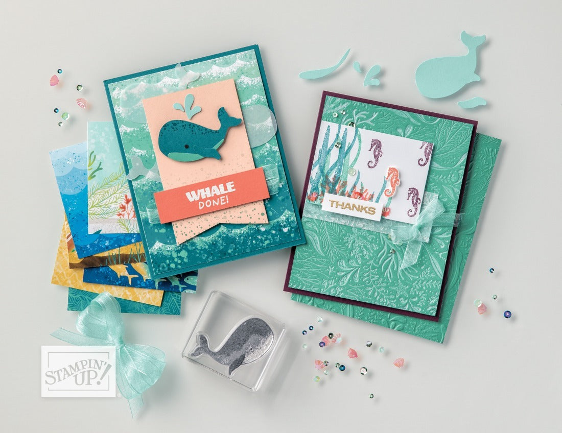 Stampin' Up! Whale of a Time DSP