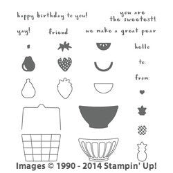 Stampin' Up! Fruit Basket Stamp Set